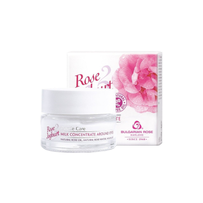 Mlečni serum za predel okoli oči "Rose & Joghurt"