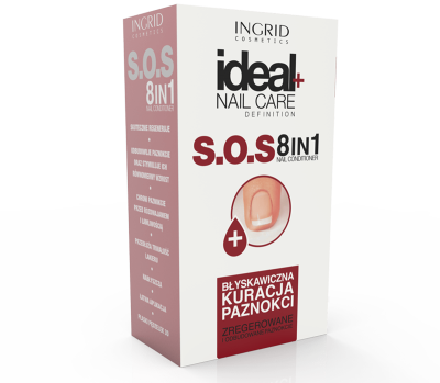 Ideal+ S.O.S. 8 v 1 utrjevalec za nohte